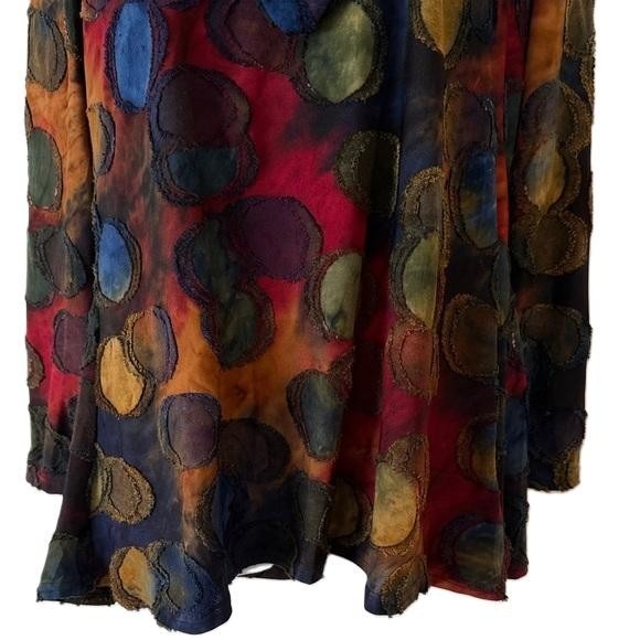 FERATELLI Abstract Dot Print Cowl Neck Tunic Top XL Women's - Picture 3 of 7